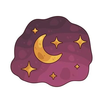 Night Sky illustration Stock Illustration