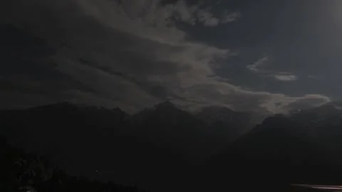 Night sky | Kinnaur | Himalayas Stock Footage