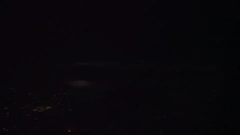 Night sky with lighting Stock Footage 288402636