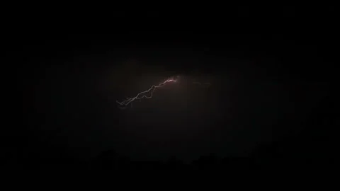 Night sky with lightning Stock Footage 151655105