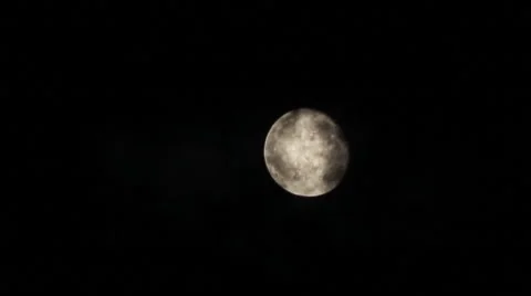 Night Sky With Moon And Clouds Video stock 50238774
