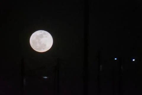 Night sky with moon Stockfoto's