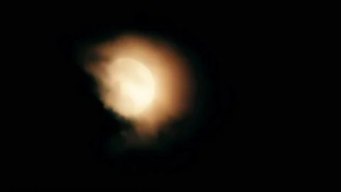 Night sky, moon time lapse Stock Footage 220622278