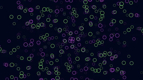Night sky with random flying rainbow confetti Stock Footage 242609223