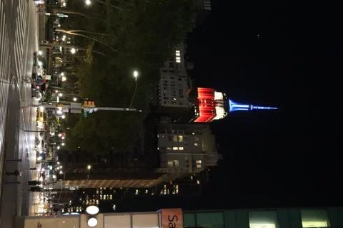 Night Sky Scraper Stock Photos