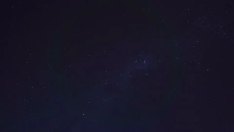 Night Sky of the Southern Hemisphere with Stars and Galaxy. Timelapse Stock Footage 195495929