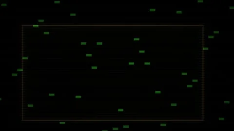 Night Sky With Stars And Rectangle. Video stock 334679834