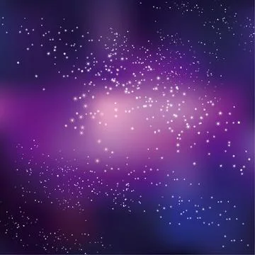 Night sky stars concept vector illustration for background. simple stylized a Stock Illustration