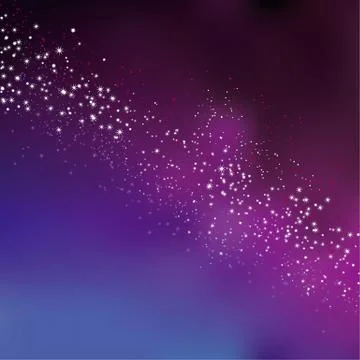 Night sky stars concept vector illustration for background. simple stylized a Illustrazione stock