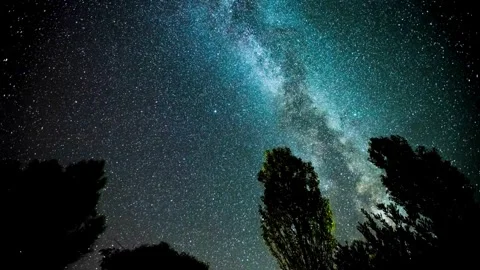 Night sky, Stars, Time-Lapse Video stock 277282033