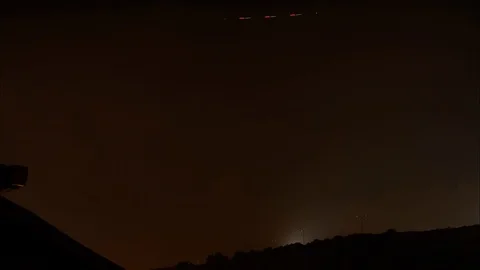 Night sky with storm clouds Stock Footage 92465853