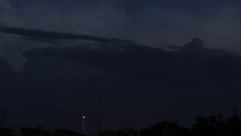 Night sky before the storm. Stock Footage 138646021