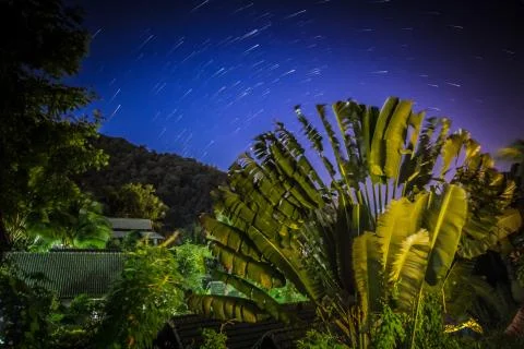 Night sky of Thailand Stock Photos