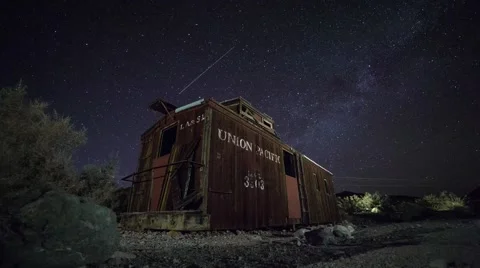 Night Sky Time Lapse - Caboose 動画素材 52273701