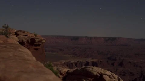 Night Sky Time Lapse - Desert Canyon 動画素材 52188152