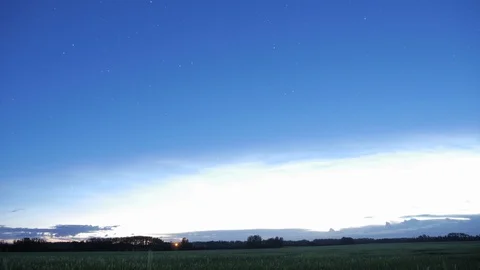 Night Sky Time Lapse Distant Thunder Stock Footage 92141721