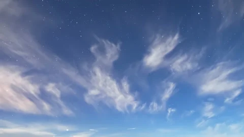 Night sky time lapse Stock Footage 132251944