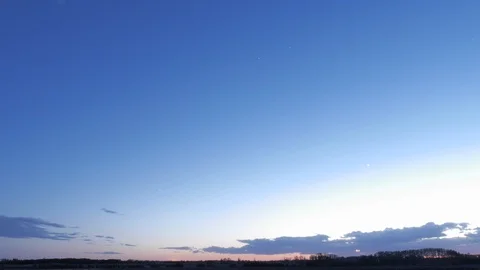 Night Sky Time Lapse Moon and Clouds Stock Footage 92141695