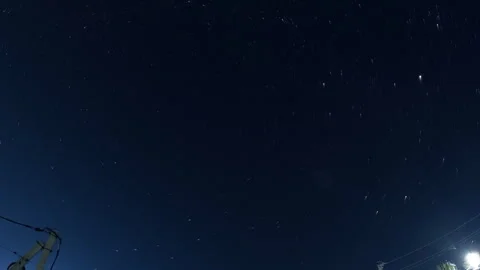 Night Sky Time-lapse with Stars Video stock 342396273