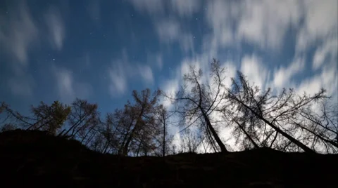 Night sky time lapse. Stock video Stock Footage 38975076