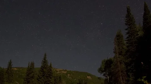 Night Sky Time Lapse - Utah 01 Stock Footage 52188295