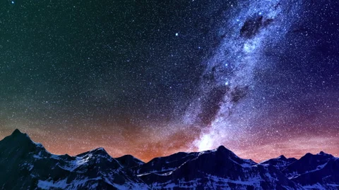 Night Sky Timelapse in a 3D animation Stock Footage 235642645