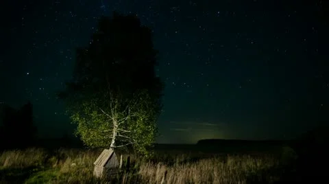 Night sky Timelapse Stock Footage