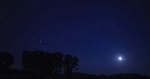 Night Sky Timelapse With Meteor Shower - 4K Stock Footage 66168257