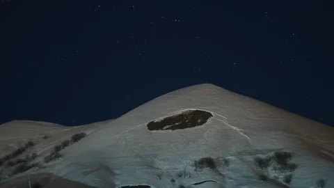 Night sky timelapse on mountains background Stock Footage 103334057