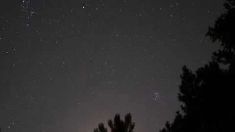 Night sky timelapse with stars moving Stock Footage 342336251