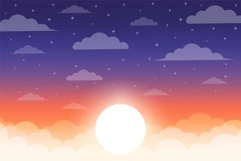 Night sky vector background Stock Illustration