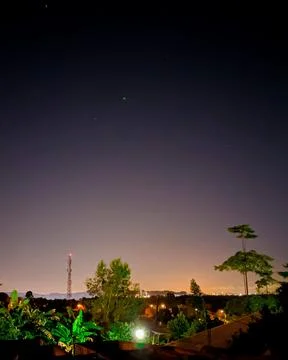 Night sky view Stock Photos