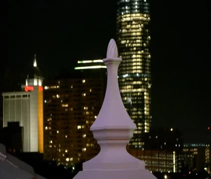 Night Skyline Video stock 10920411