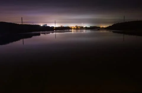 Night skyline Stock Photos