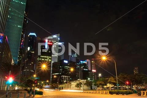 Night skyscraper2 Stock Photos