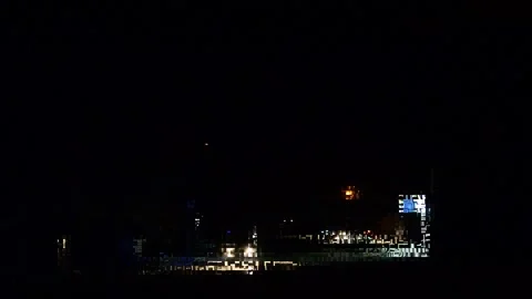 Night in a small town Stock-Footage 143818650