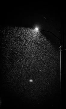 Night, snow ... Stock Photos