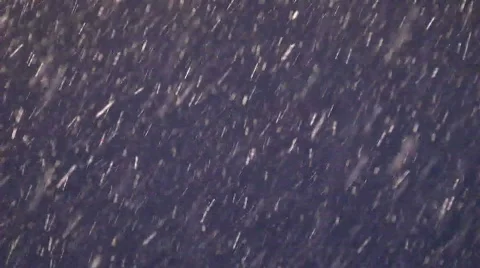 Night snowfall Stock Footage 603927