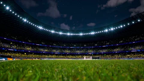 Soccer Stadium Night Stock Footage Royalty Free Stock Videos Pond5