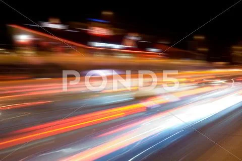Night speed Stock Photos
