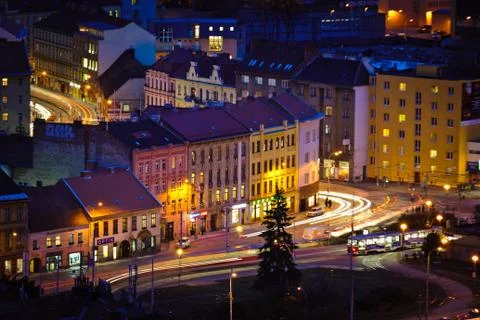 Night square Foto stock