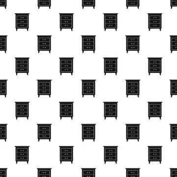 Night stand pattern seamless vector Stock Illustration