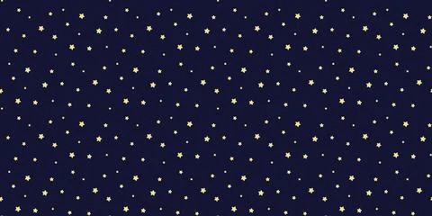 Night star seamless pattern vector graphics Stock Illustration