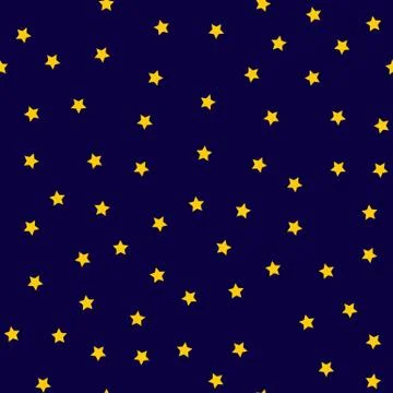 Night Star Sky Seamless Pattern Background Vector Illustration 스톡 일러스트