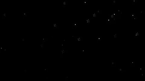 Night starry sky with  galaxy star  Looping animation on black background. Stock Footage 297744567