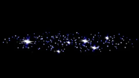 Night starry sky with  galaxy star  Looping animation on black background. Stock Footage 297744576