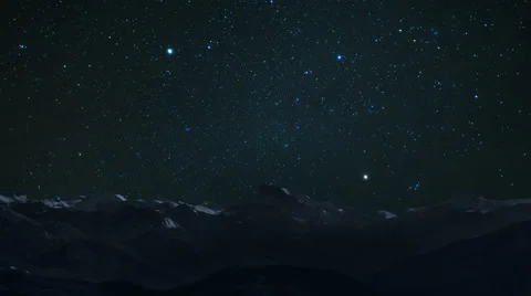 Night Starry Sky in Mountain 스톡 동영상 62366714
