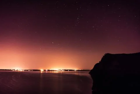 Night starry sky Stock Photos