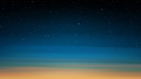 Night starry sky, sunset. blue sky background with glittering stars, cosmos Video stock 103247160