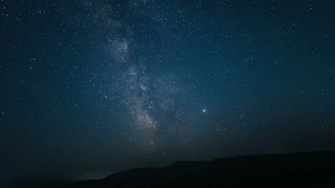 Night Starry Sky Time Lapse Stock Footage 114820569